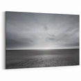 Minimalist Monochrome Landscape Art – Expansive Horizon and Sky Decor