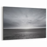 Minimalist Monochrome Landscape Art – Expansive Horizon and Sky Decor