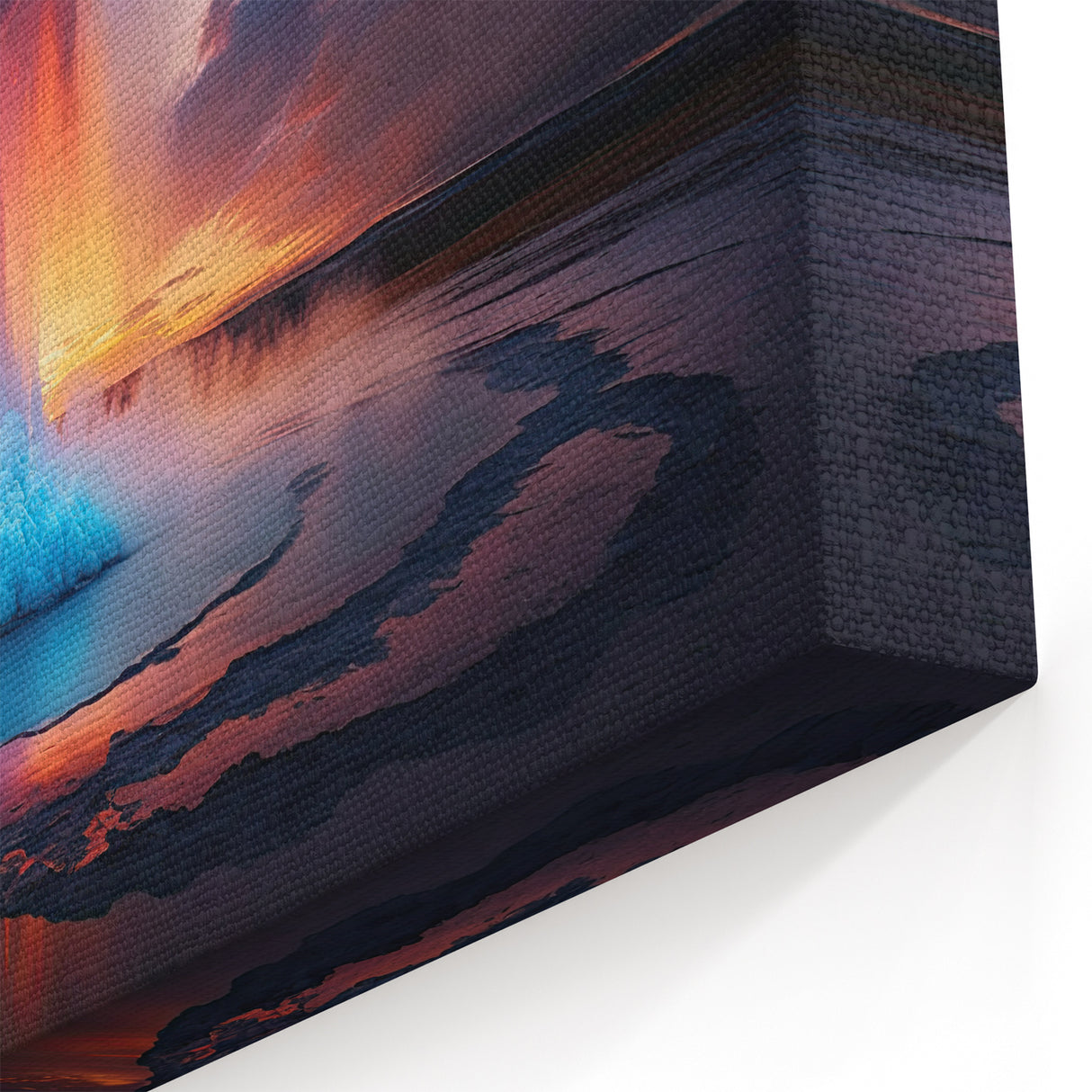 Fiery Geyser Photography Art - Captivating Natural Geyser Canvas Print