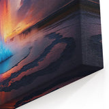 Fiery Geyser Photography Art - Captivating Natural Geyser Canvas Print