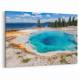 Serene Geyser Pool Art - Stunning Natural Landscape Canvas Print