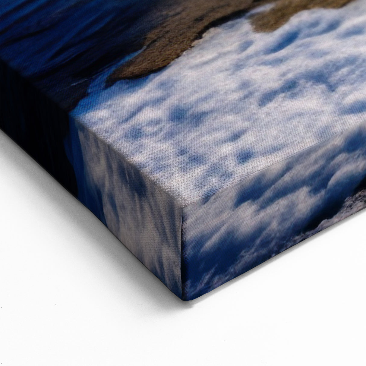 Winter Geyser Eruption Art - Captivating Natural Landscape Wall Print