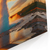 Stunning Geyser Wall Art - Vibrant Landscape Geyser Canvas Print Decor