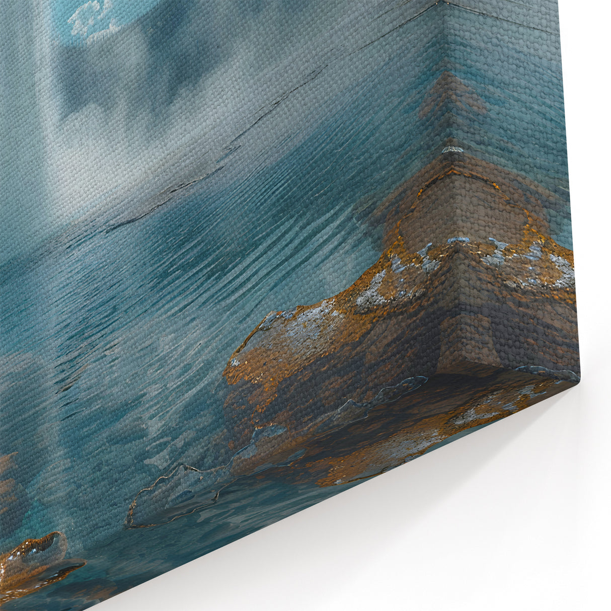 Majestic Geyser Wall Art - Dramatic Mountain Landscape Canvas Print