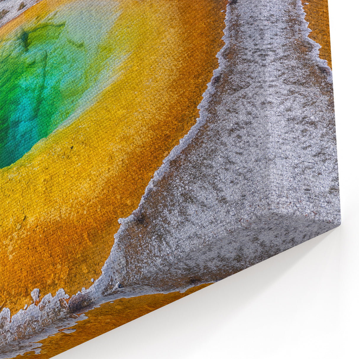 Vibrant Geyser Wall Art - Colorful Thermal Pool Landscape Canvas Print