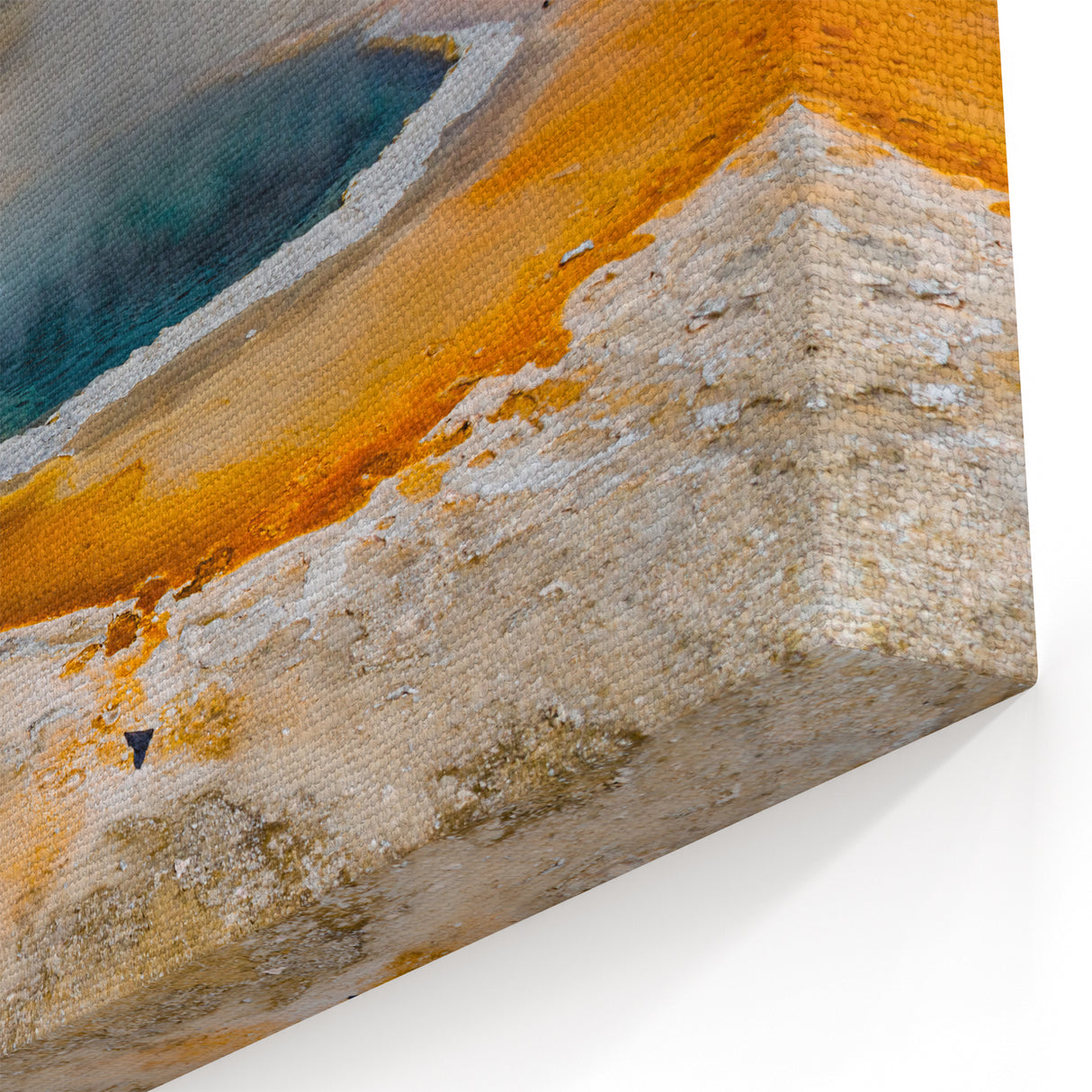 Natural Geyser Wall Art - Serene Geothermal Landscape Canvas Print
