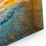 Dynamic Geyser Wall Art - Vibrant Cracked Earth Landscape Canvas Print