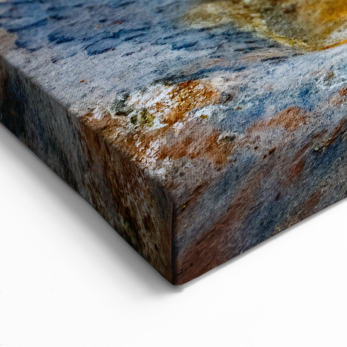 Fiery Geyser Wall Art - Vibrant Sunset Over Geothermal Landscape Print