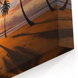 Sunset Sky Art Print - Stunning Skyscape Canvas with Palm Trees Decor