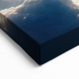 Celestial Cloudscape Art - Stunning Skyscape with Sun Rays Canvas Print