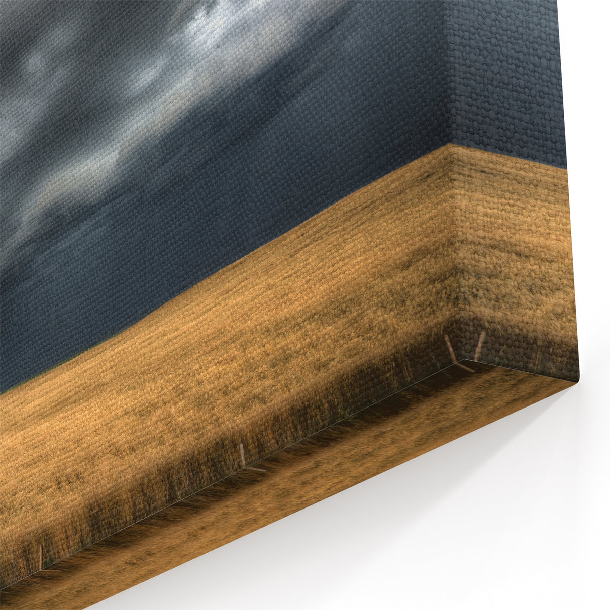 Stormy Skyscape Art - Dramatic Dark Clouds Over Golden Fields Canvas