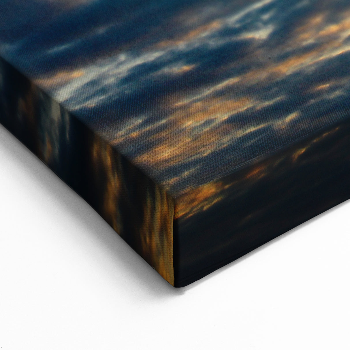 Dark Cloud Skyscape Art - Dramatic Evening Sky with Sunset Canvas Print