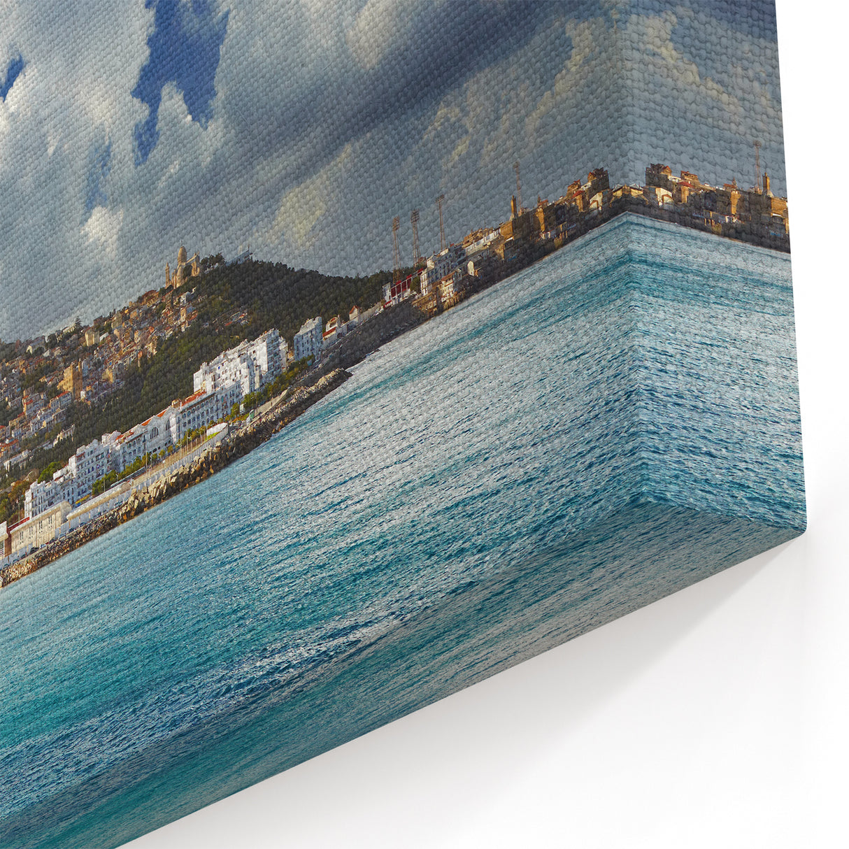Coastal Beauty of Algeria - Serene City and Seascape Wall Art Print