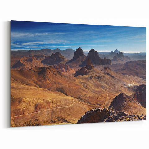 Algerian Mountain Majesty - Breathtaking Desert Landscape Wall Art