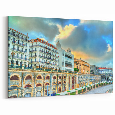 Historic Algerian Cityscape - Vibrant Architecture and Skyline Wall Art