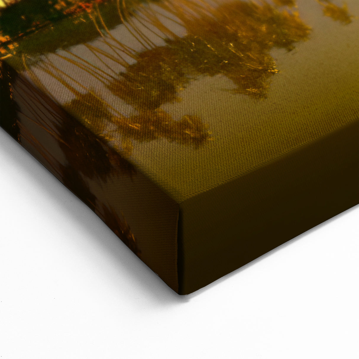 Algeria Wall Art - Stunning Sahara Sunset Reflection on Oasis Landscape