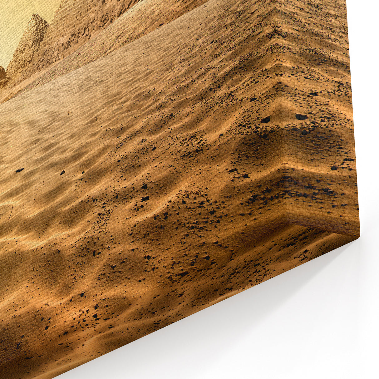 Golden Desert Pyramids Wall Art - Ancient Egypt Canvas Prints