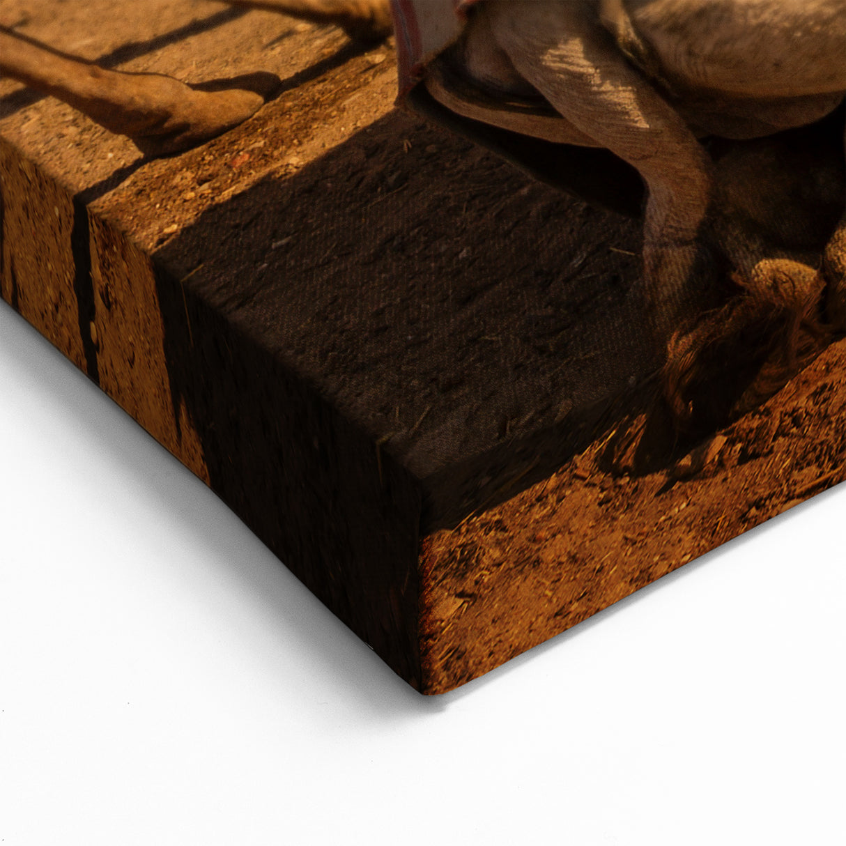 Egyptian Camels and Pyramids Wall Art - Desert Sunset Canvas Prints