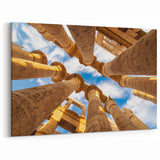 Ancient Egyptian Temple Columns Wall Art - Majestic Egypt Canvas Prints