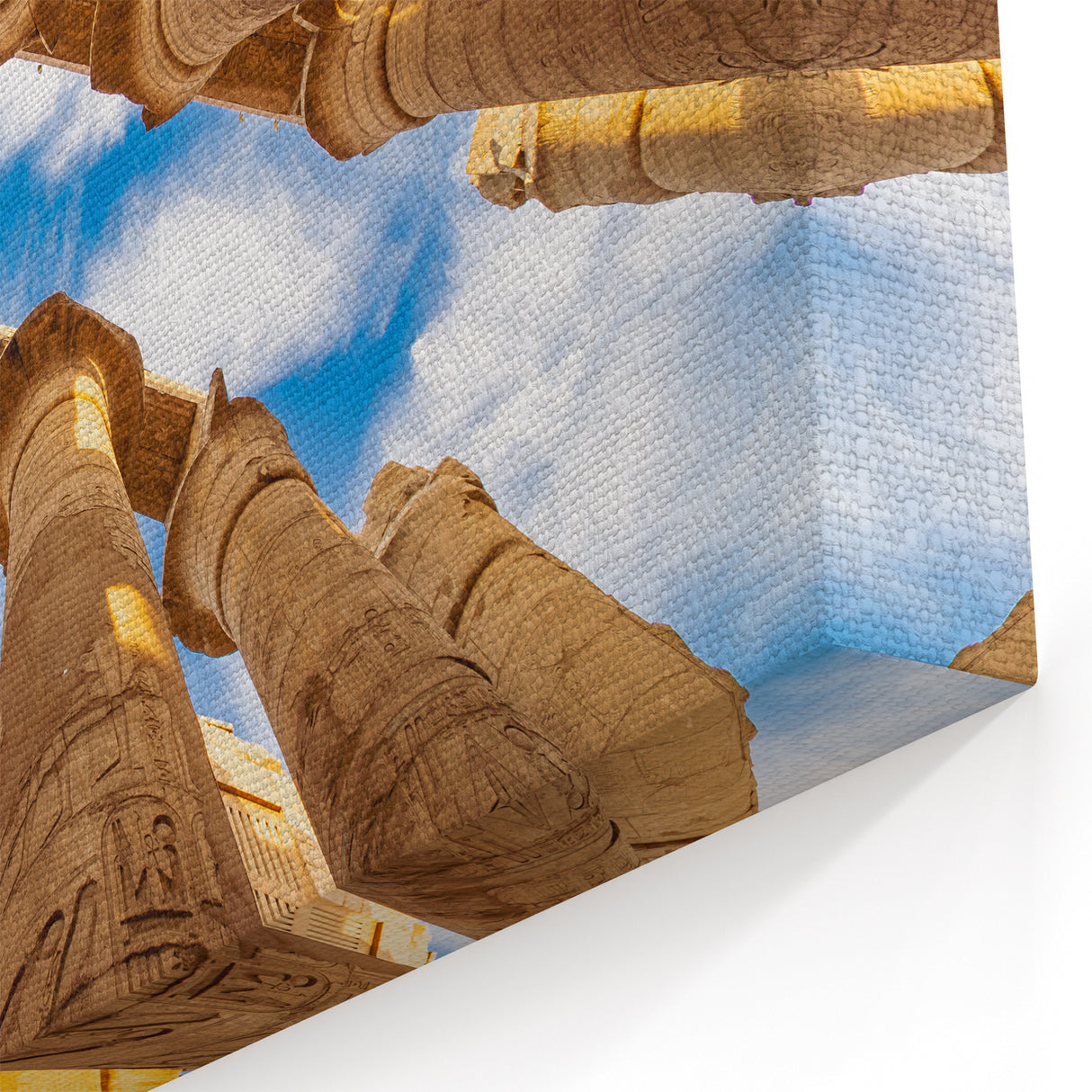 Ancient Egyptian Temple Columns Wall Art - Majestic Egypt Canvas Prints