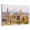 Cairo Skyline and Pyramids Wall Art - Historic Egypt Canvas Prints