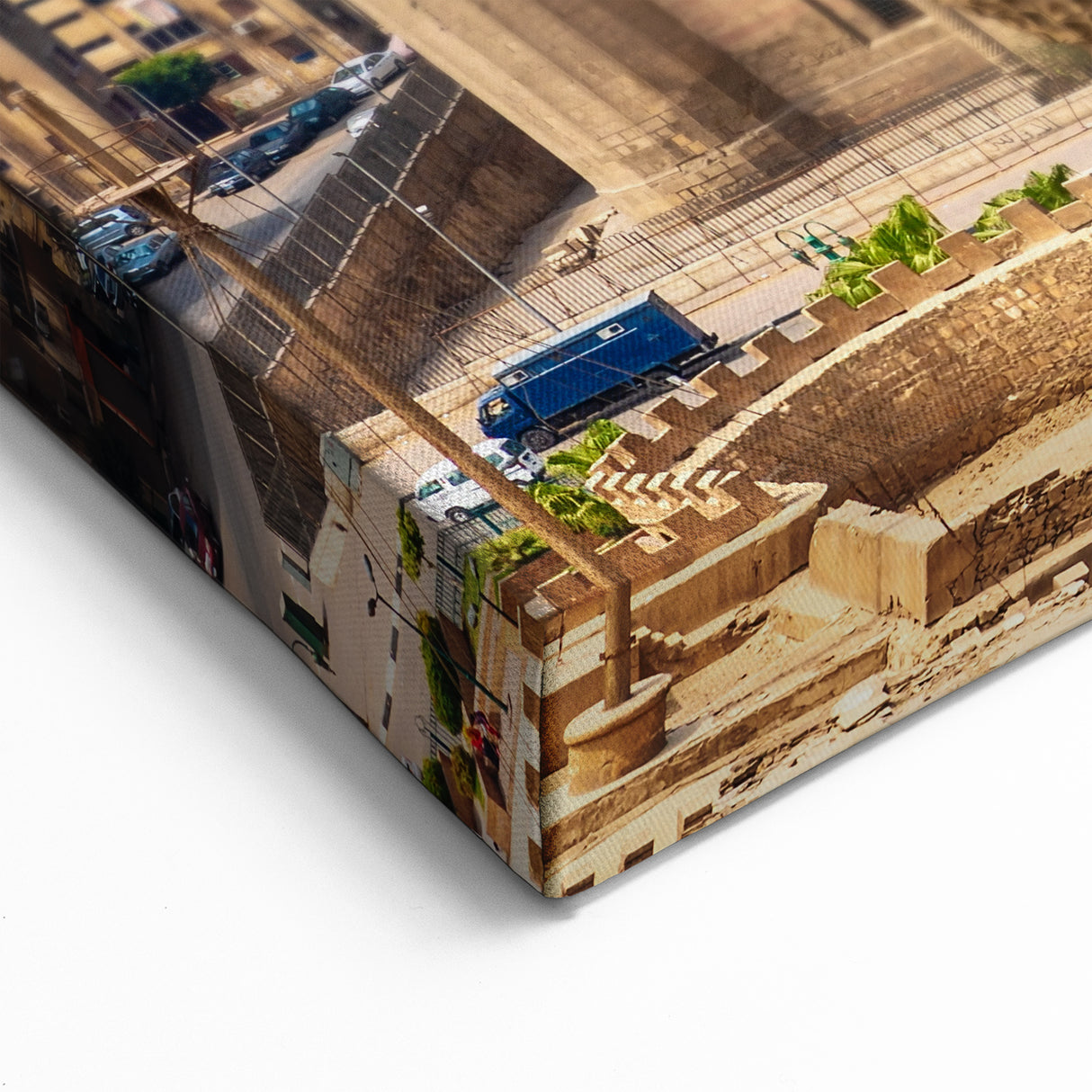 Cairo Skyline and Pyramids Wall Art - Historic Egypt Canvas Prints