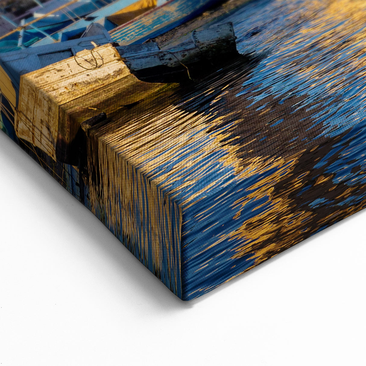 Egyptian Mosque and Boats Wall Art - Sunset Reflections Canvas Prints