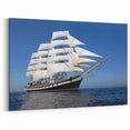 Grand Tall Ship Wall Art - Full Sail Nautical Decor Canvas