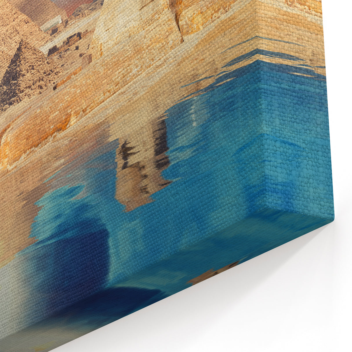 Ancient Egypt Decor - Pyramids & Sphinx Wall Art with Cosmic Sky