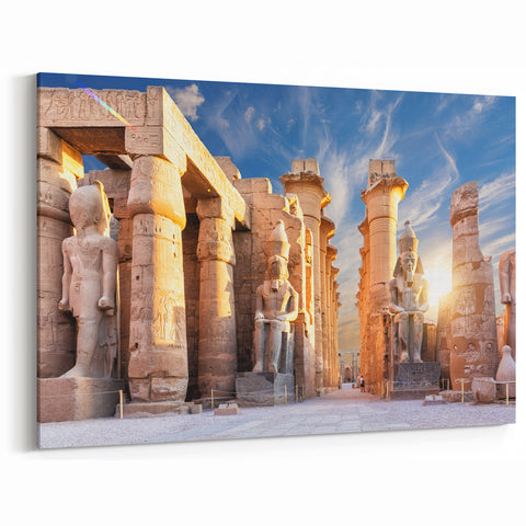 Pharaohs & Temple - Ancient Egypt Wall Art with Stunning Sky