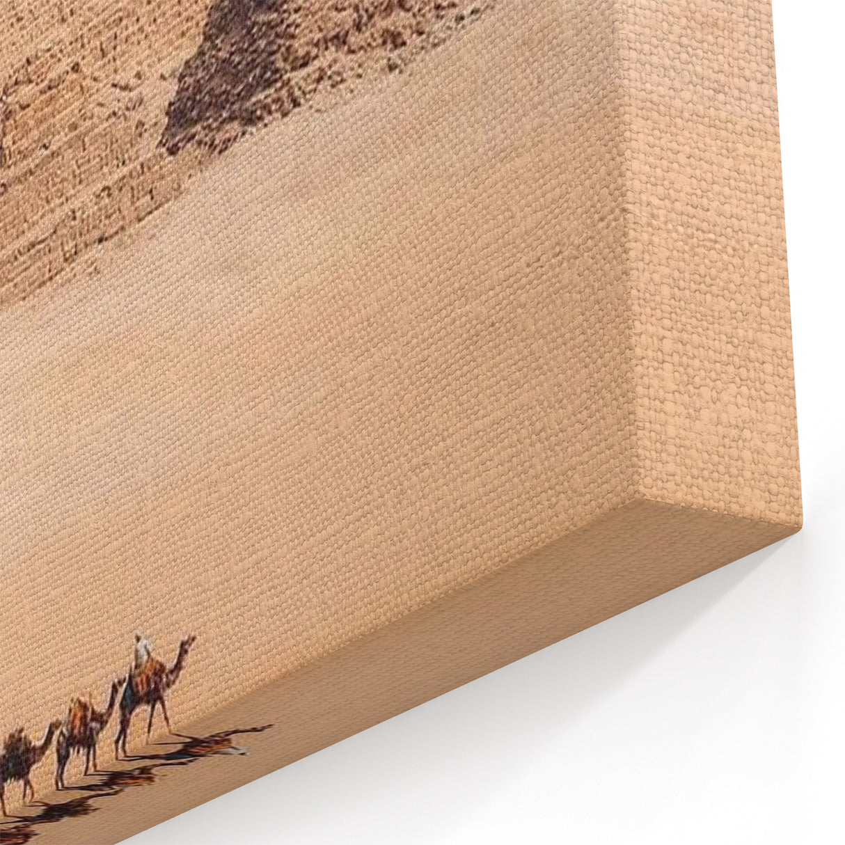 Pyramids of Giza - Camel Caravan in Egyptian Desert Wall Art