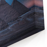 Egyptian Pyramids - Milky Way Night Sky Wall Art with Cosmic View