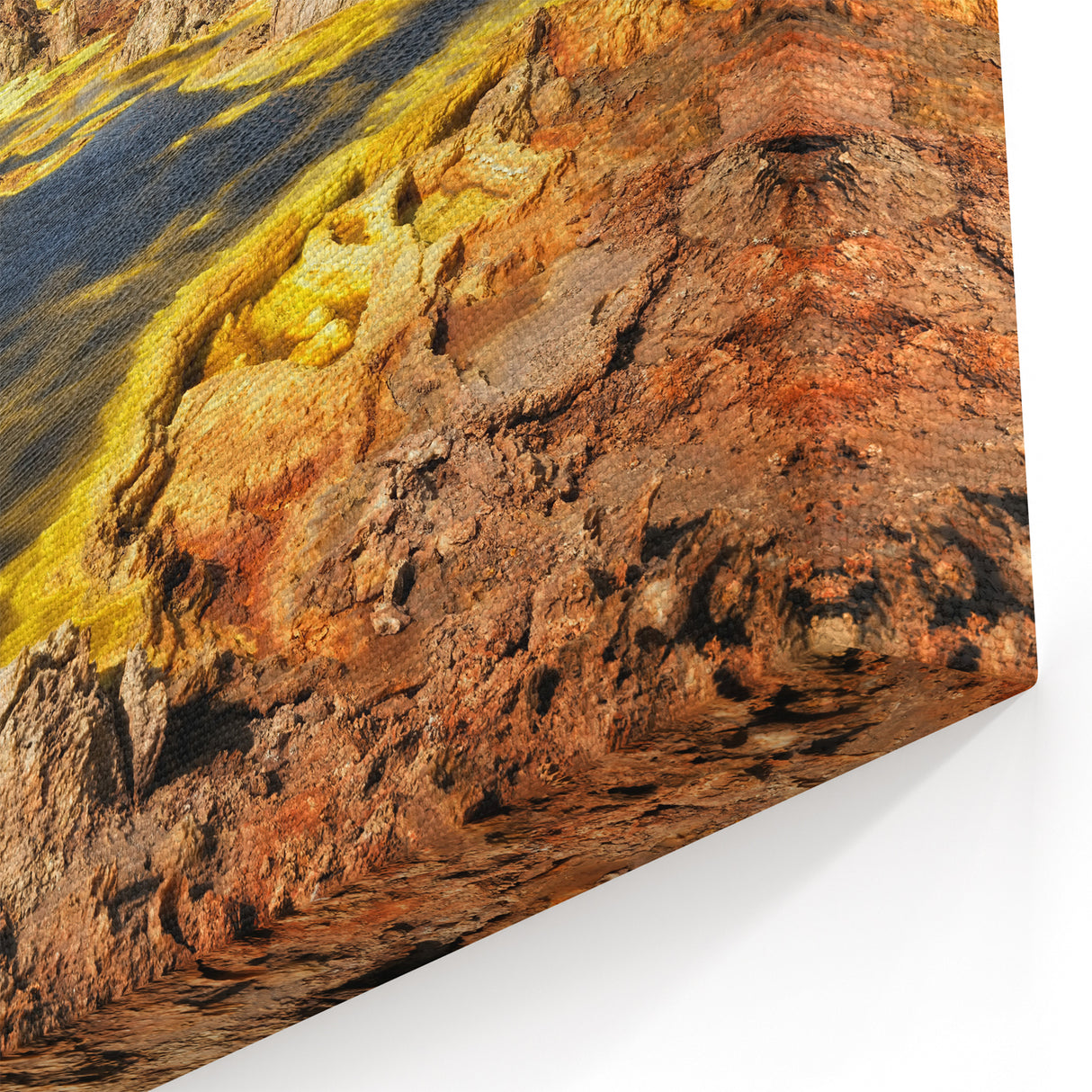 Vibrant Ethiopian Sulfur Springs - African Scenery Art Print