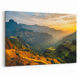 Stunning Ethiopian Mountain Sunrise - Majestic Landscape Art Print