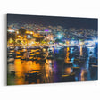 Acapulco Harbor Night Scene Wall Art – Mexican Coastal City Print