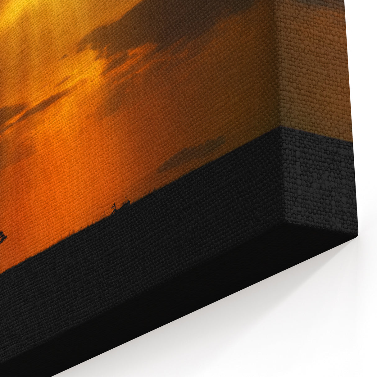Sunset Rays over Kenyan Savannah Wall Art - Dramatic African Landscape