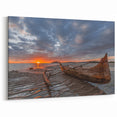 Madagascar Wall Art - Serene African Sunset Landscape Print on Canvas