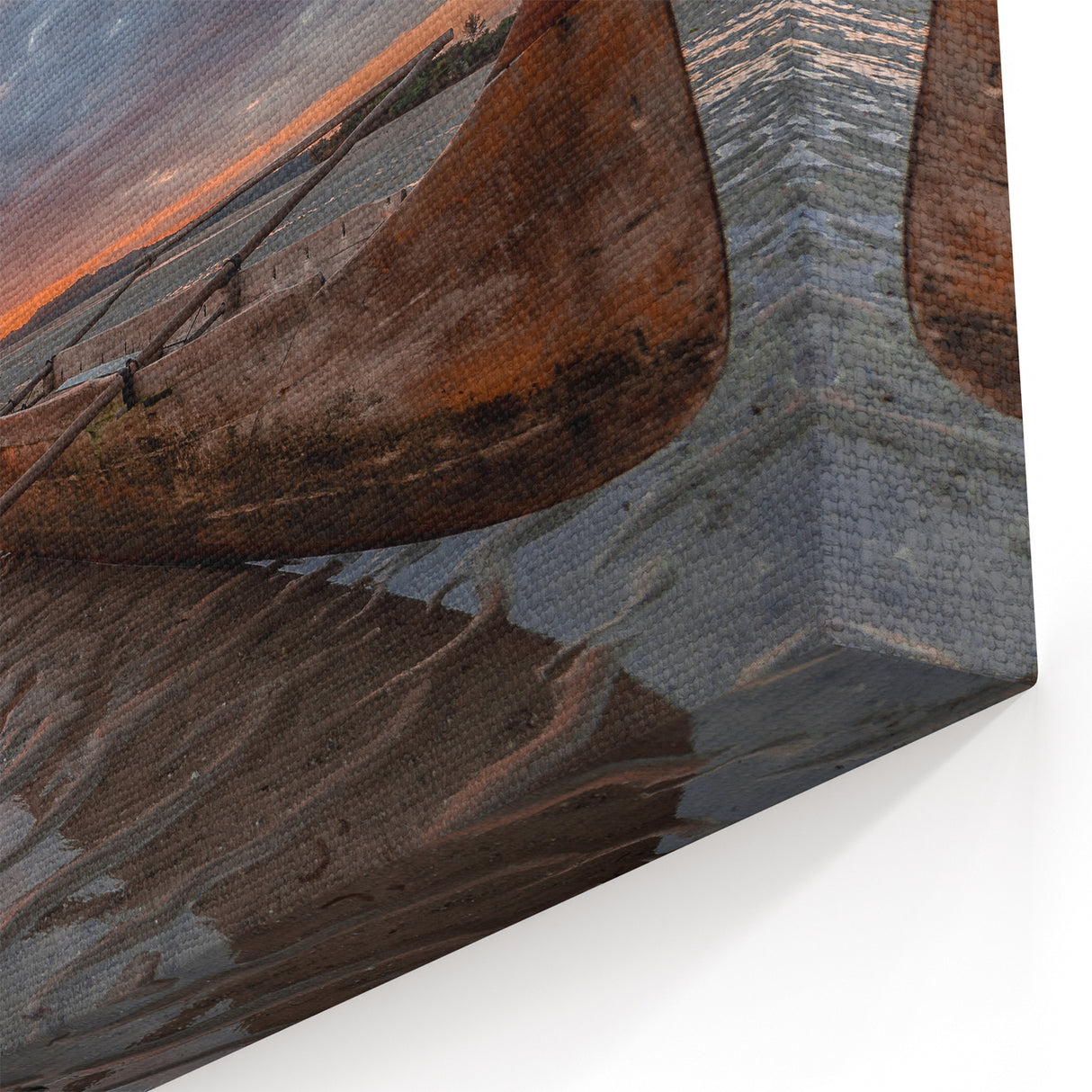 Madagascar Wall Art - Serene African Sunset Landscape Print on Canvas