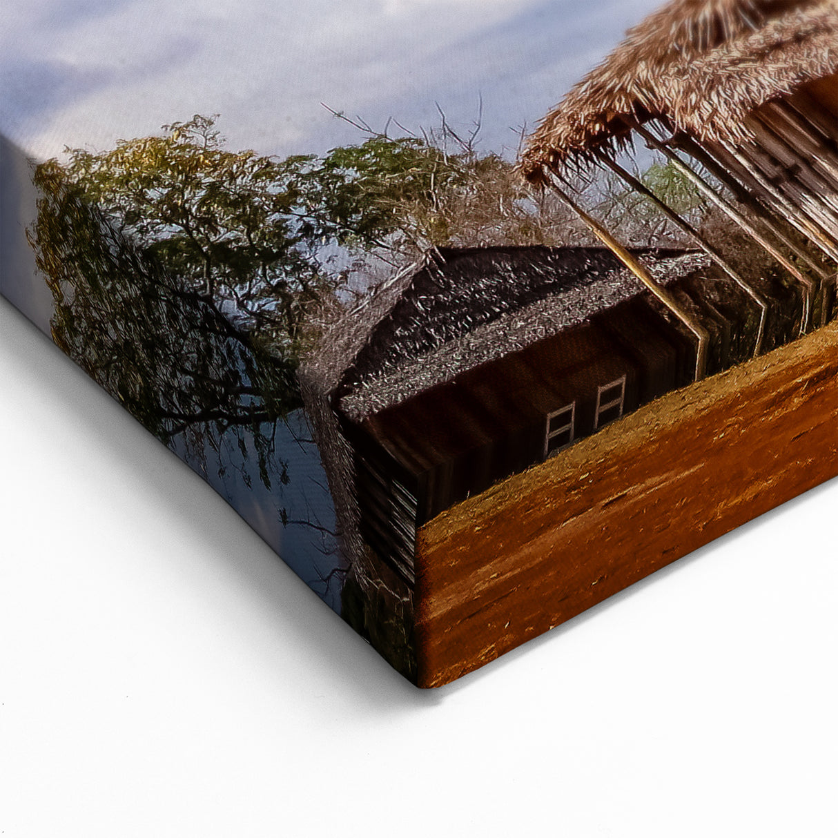 Madagascar Wall Art - Traditional African Village Landscape Print