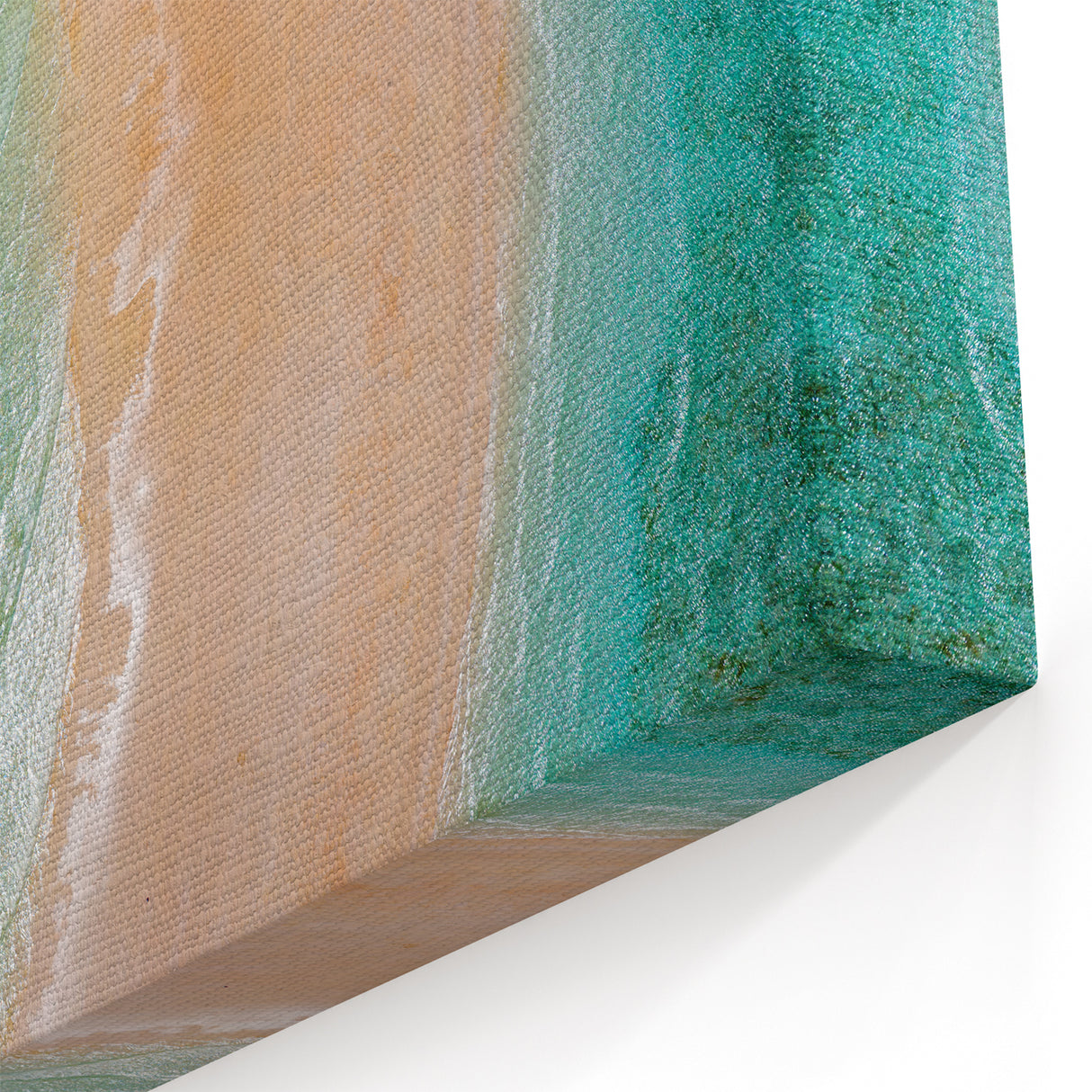 African Region Wall Decor - Aerial Coastal Beach Scene Print on Canvas