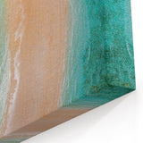 African Region Wall Decor - Aerial Coastal Beach Scene Print on Canvas