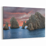 Baja California Sur Wall Art: Iconic Rock Formations at Sunset