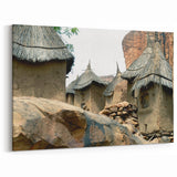Dogon Village Huts in Mali - Traditional African Architecture Art