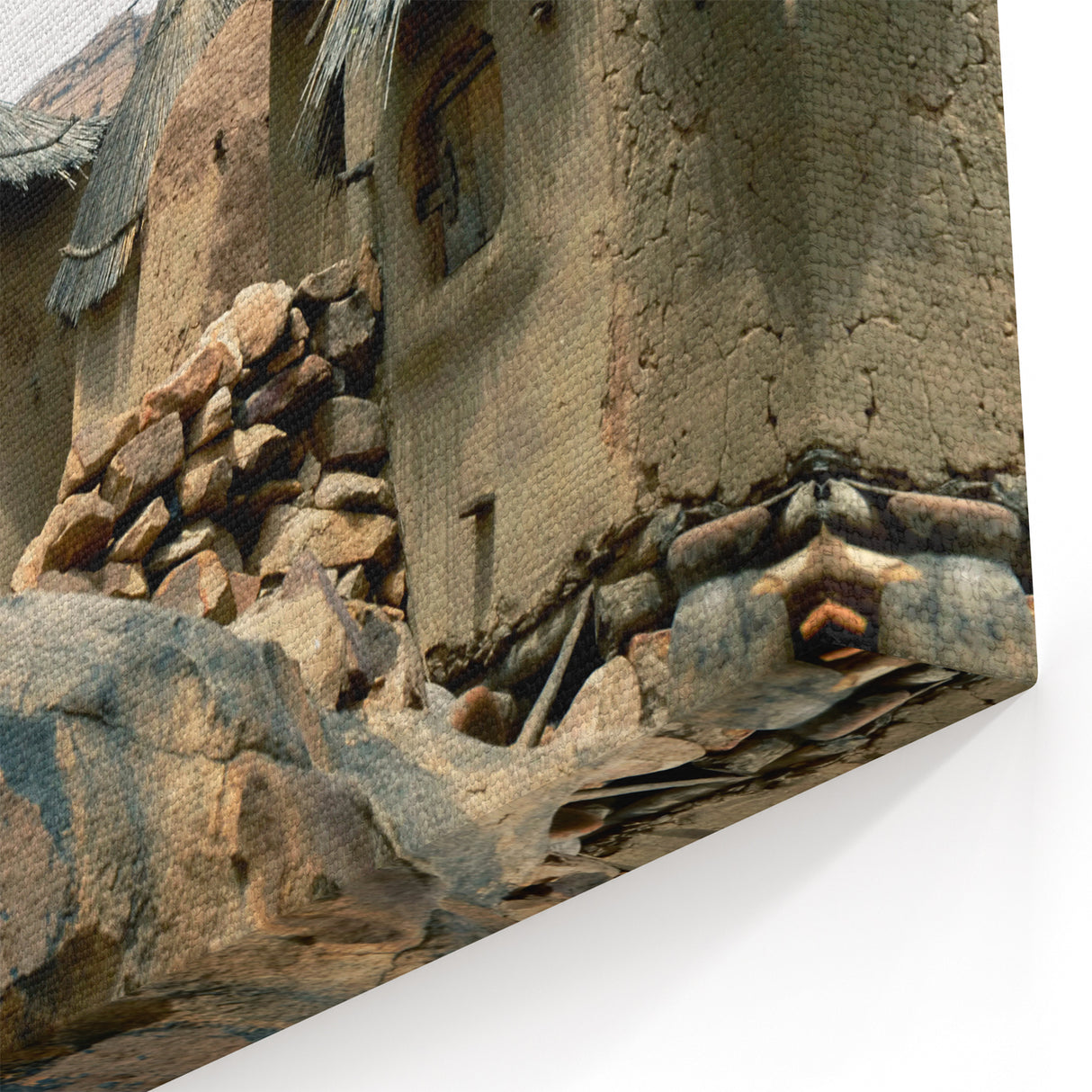 Dogon Village Huts in Mali - Traditional African Architecture Art