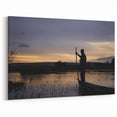 Sunset Paddling in Mali - African Landscape Photography Print