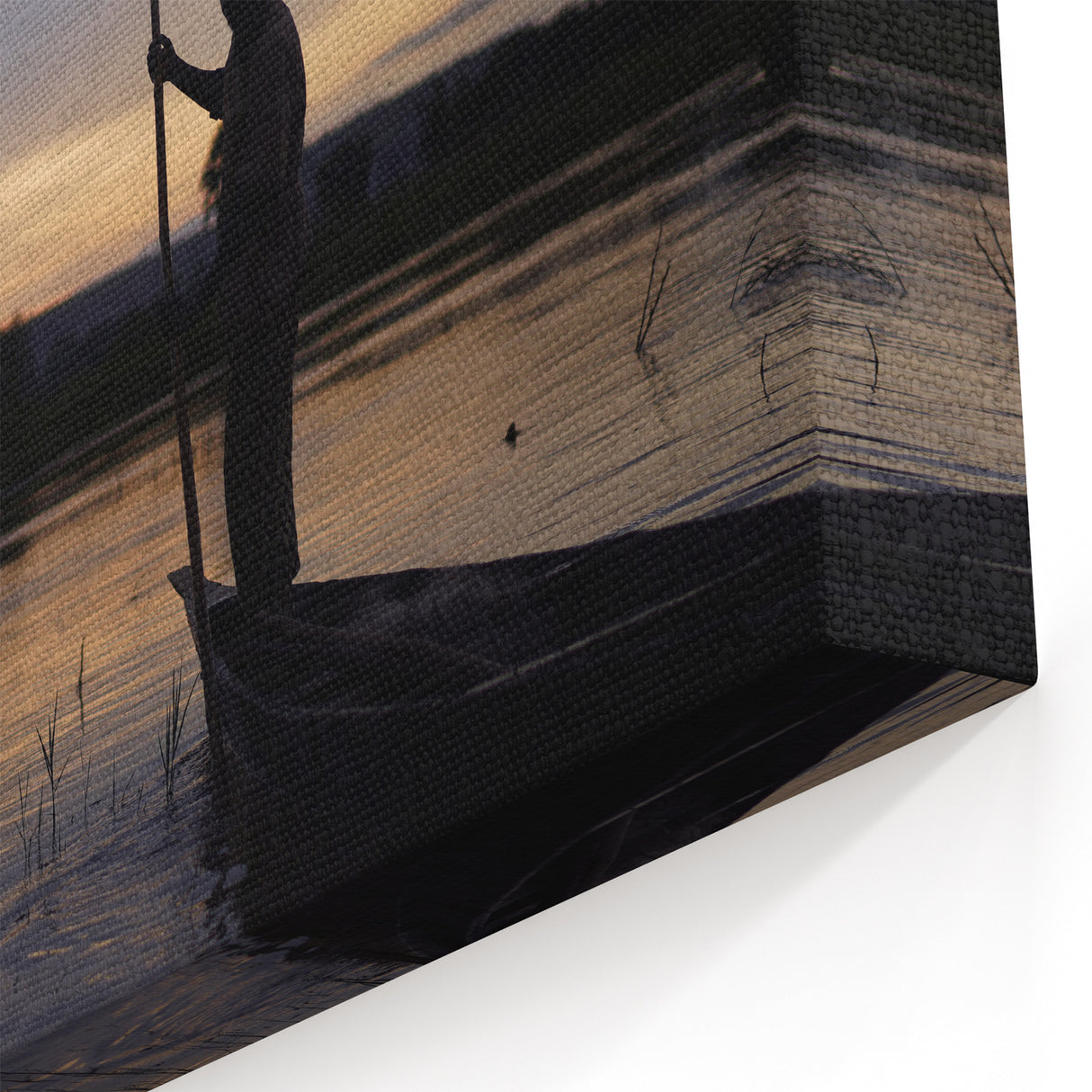 Sunset Paddling in Mali - African Landscape Photography Print