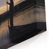 Sunset Paddling in Mali - African Landscape Photography Print