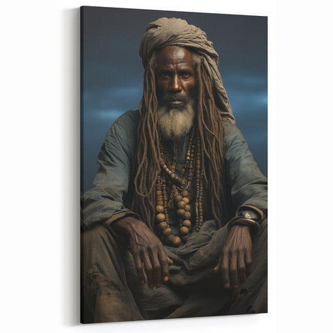 Portrait of a Wise Elder - African Tribal Photography Art Print