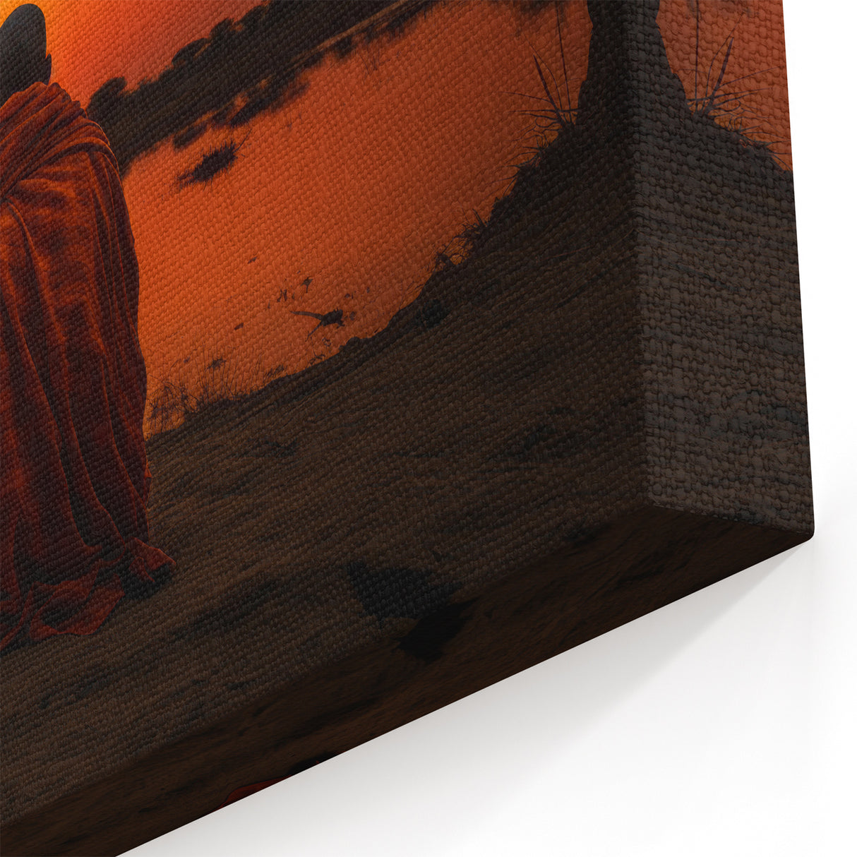 Sunset Reflection Meditation - African Landscape Wall Art Print