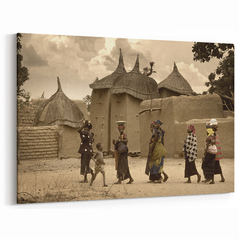 Village Life in Mali - African Cultural Photography Print